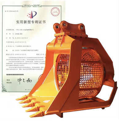 주문 Q355B Q690D NM400 Hardox450 발굴용 스크리닝 버킷 부착장 online manufacture